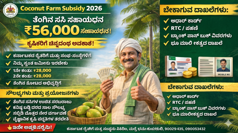 Coconut Farm Subsidy 2026