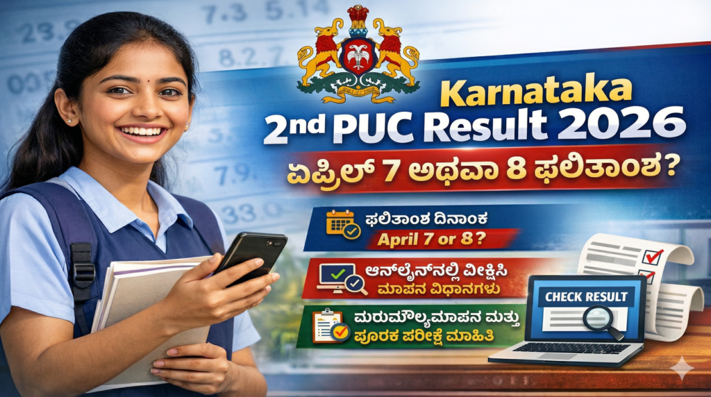 Karnataka 2nd PUC Result 2026