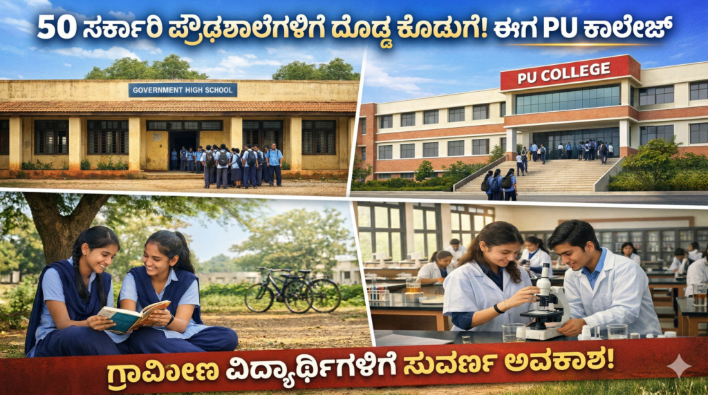 Karnataka High School to PU College Upgrade