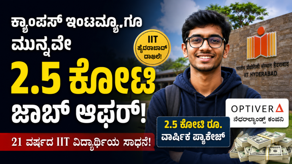 IIT Student 2.5 Crore Job Offer