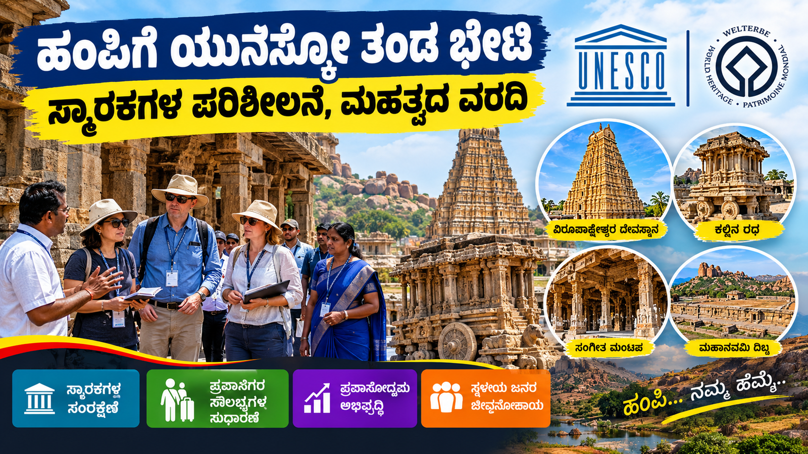 UNESCO Team Visit Hampi